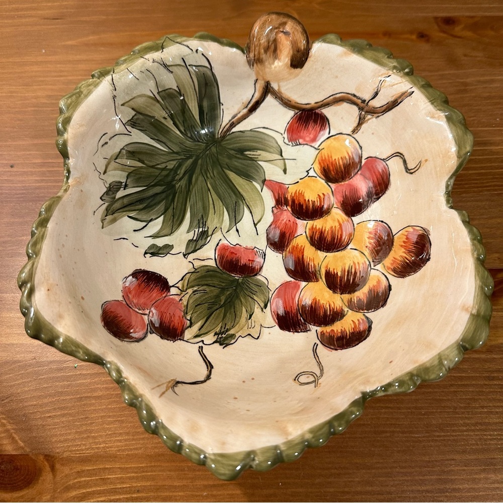 Ceramic Serving Bowl Chardonnay 8 Inches